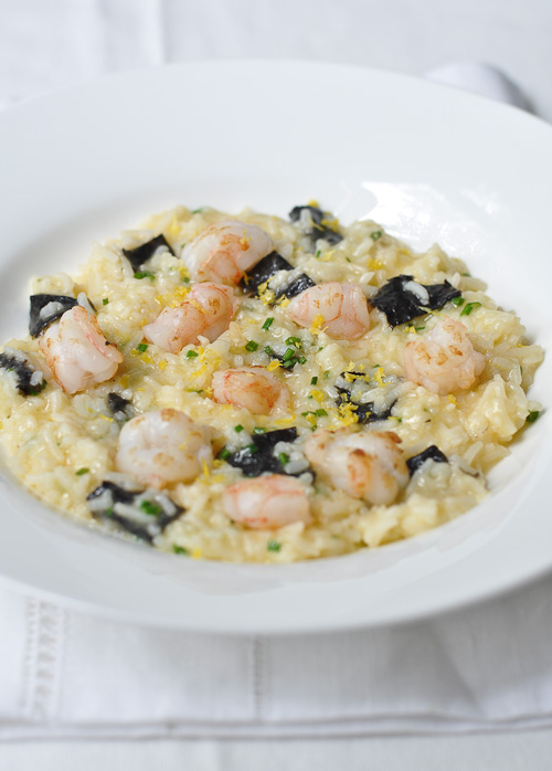 Basmati Risotto with Grilled Prawns