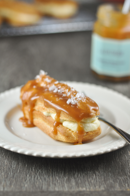 Salted Caramel Eclairs